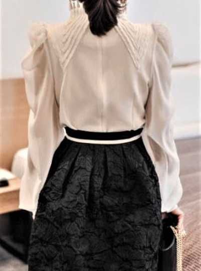 Дамска блуза екрю, Блуза памук, Копринена блуза, Дамска блуза дантела