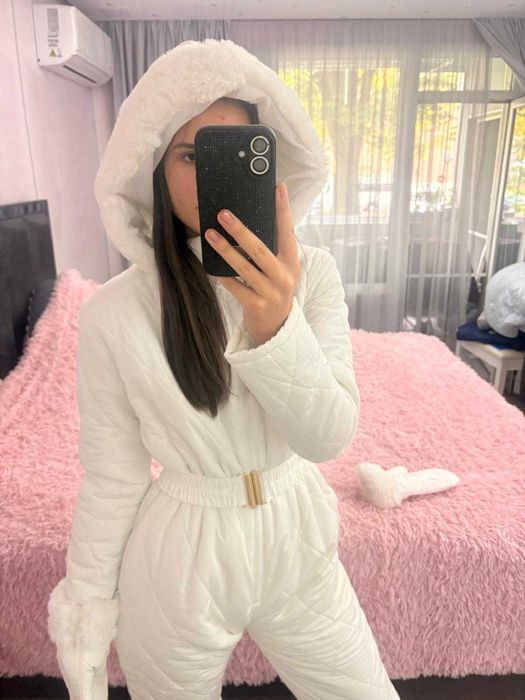 Дамски зимен гащеризон к-т с ръкавици