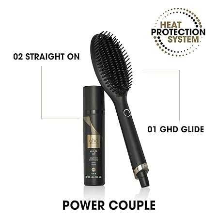 Професионална електрическа четка за изправяне на коса GHD Glide черна