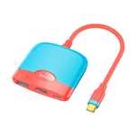 3in1 adaptor USB-C la HDMI + USB 3.0 + USB-C consola Nintendo Switch