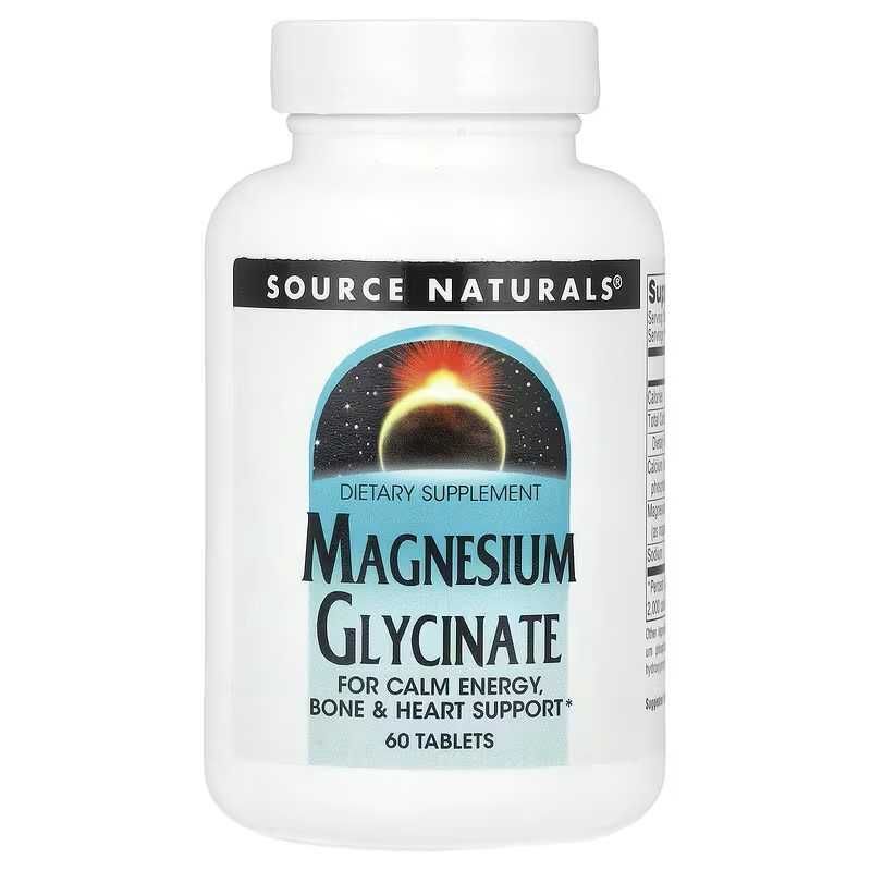 Source Naturals Глицинат магния  Magnesium Glycinate магний magniy