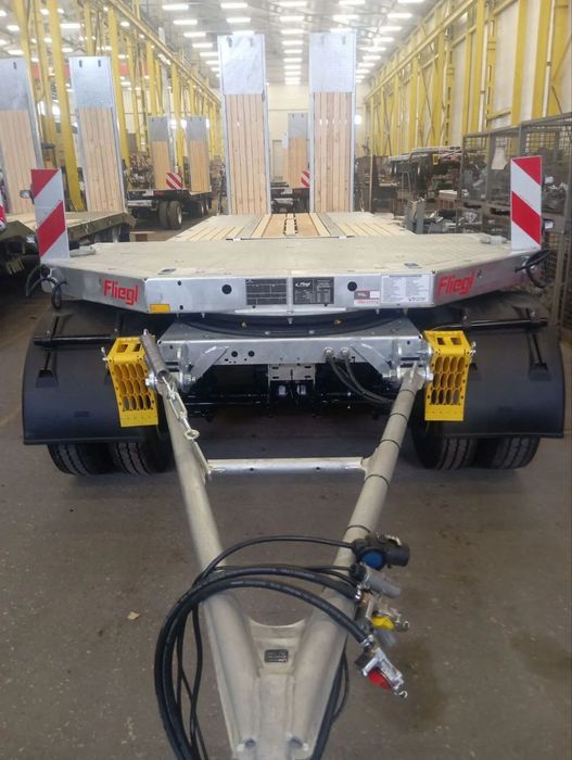 Fliegl DTS 300 DPS1 Remorca trailer rampe manuale cu arc 2800 mm - Fliegl DTS 300