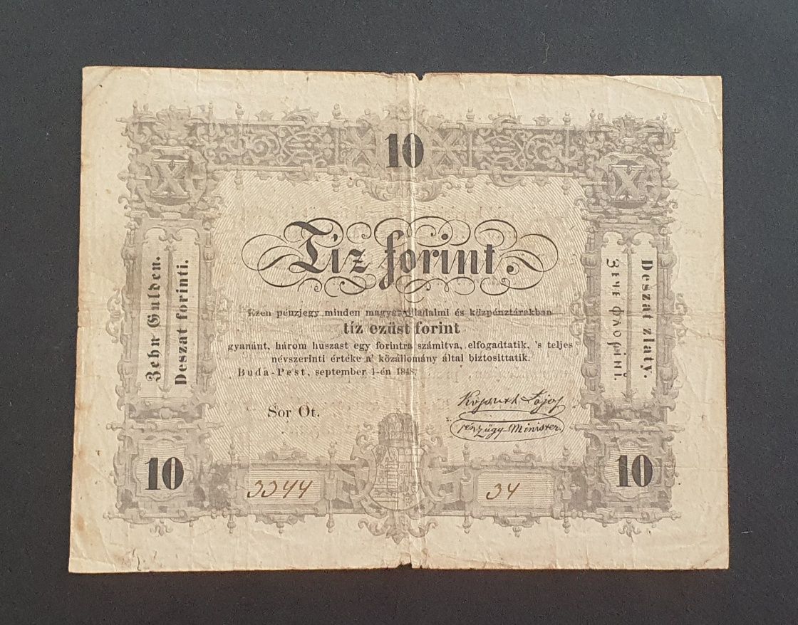 10 forint/gulden 1848