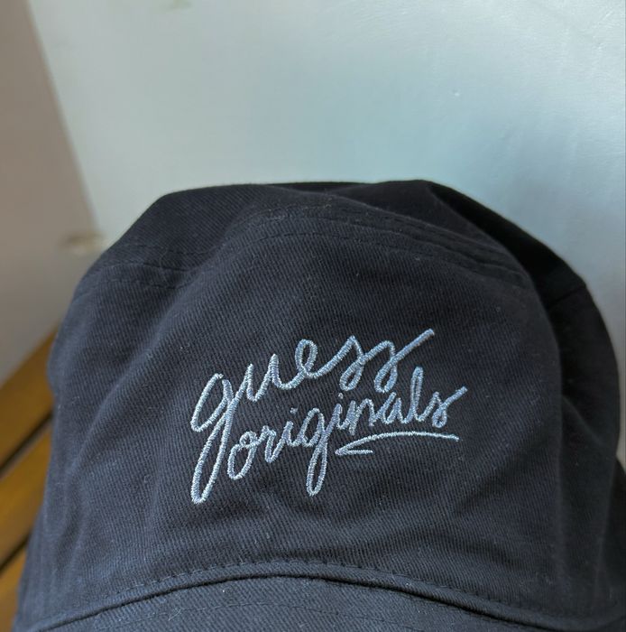 Guess palarie unisex neagra cu logo brodat bumbac marime one size noua