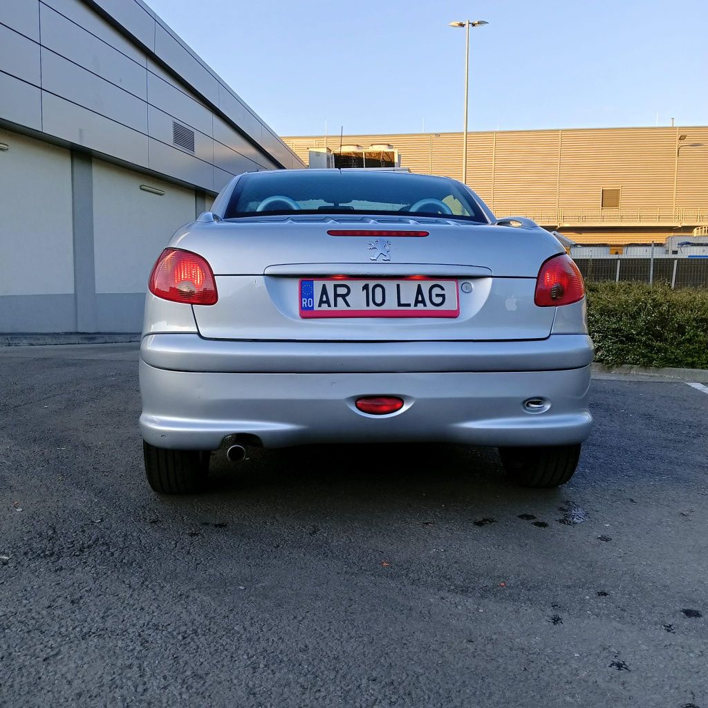 Peugeot 206 cc 2006 1.6 benzina 110 cp cabrio decapotabil