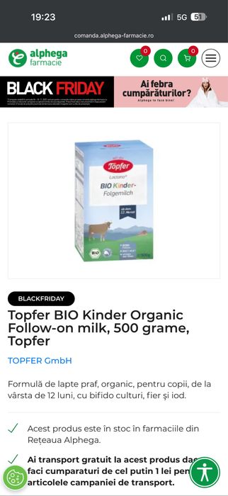 Cutii lapte Topfer Junior (12luni+)