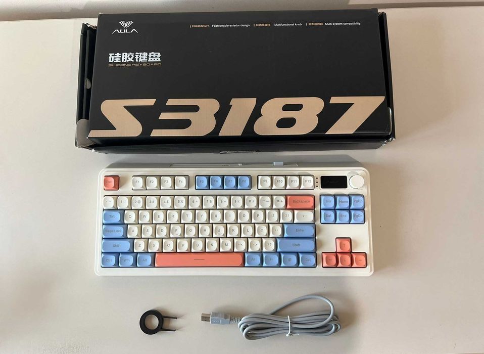 Tastatura Gaming Aula S87 Wireless Citrus Orange