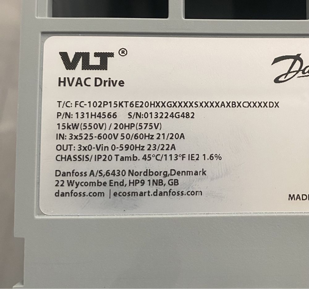 Convertizor de frecventa Danfoss VLT HVAC Drive