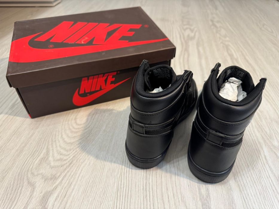 Adidasi AIR Jordan 1 TRIPLE BLACK High | Adidasi Noi Unisex |Model Nou