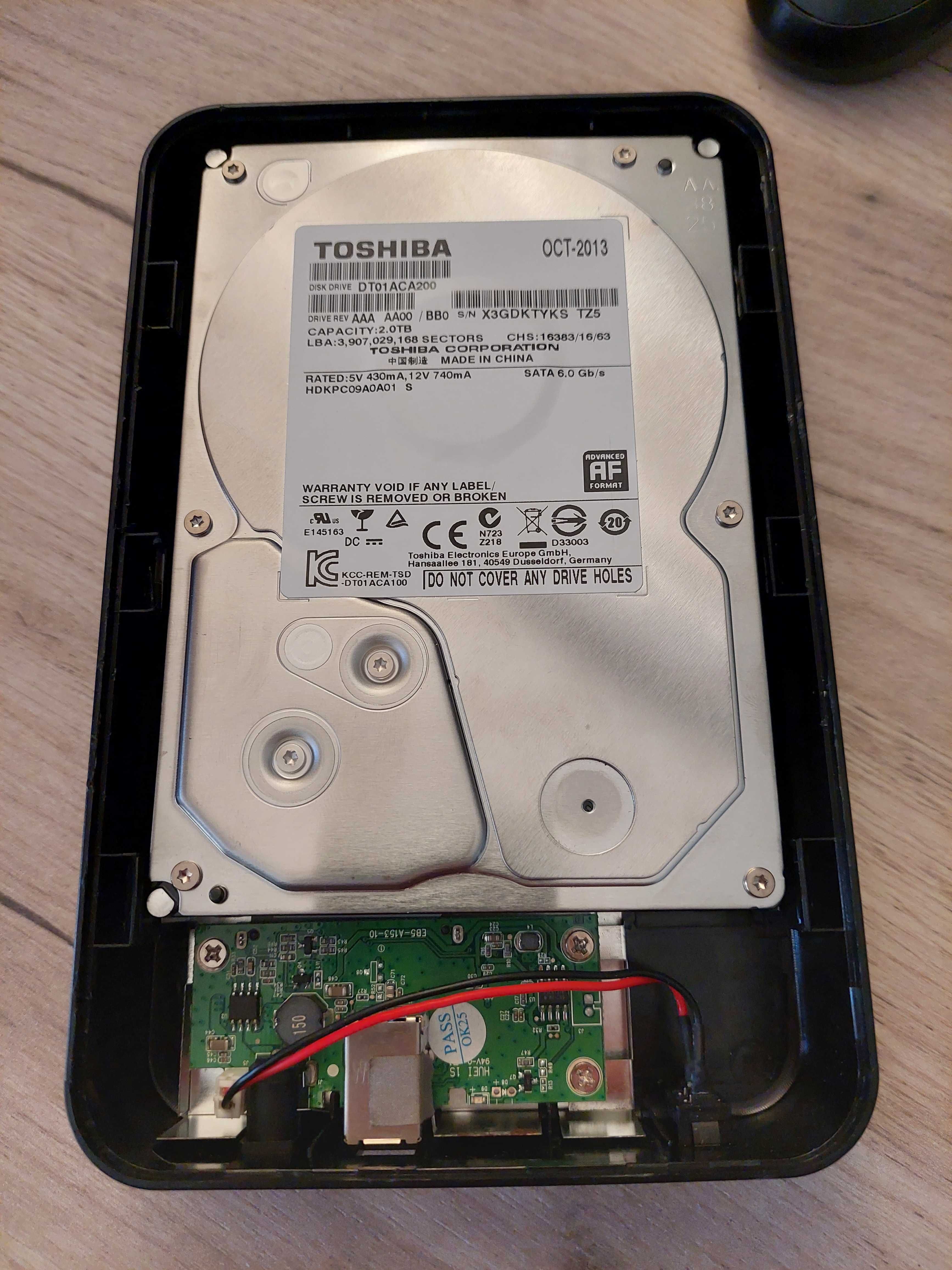 Външен диск Toshiba 2TB