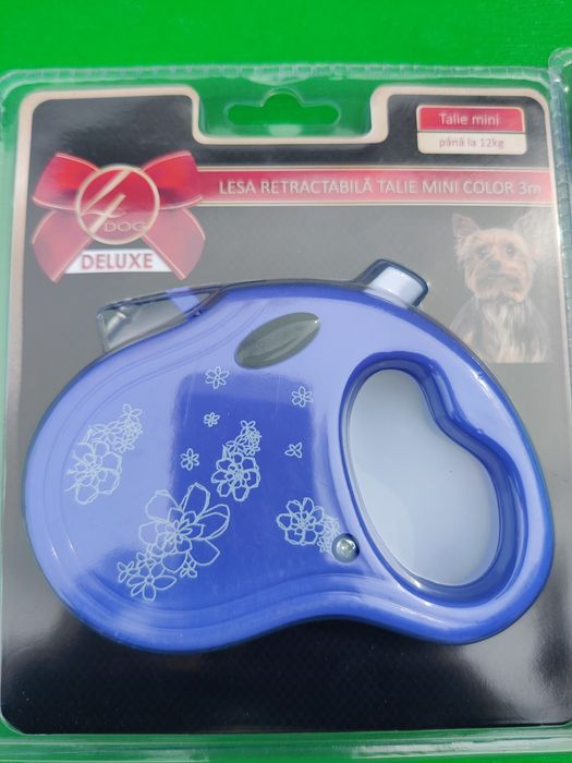 Lesa retractabila 3 m.lesa (piele) 1 m 1 m