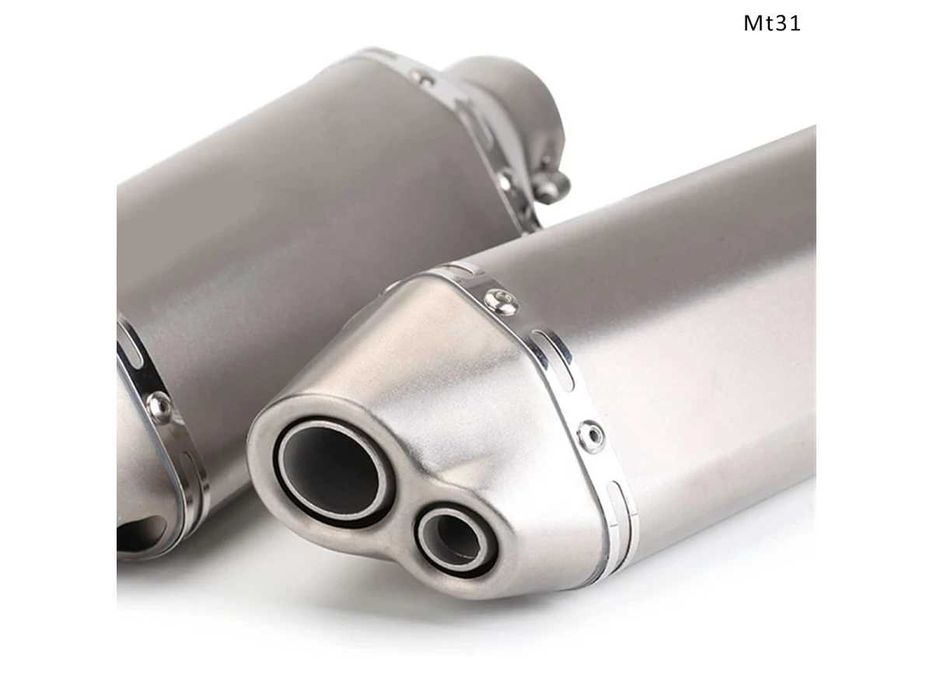 Evacuare AKRAPOVIC, toba sport pentru motocicleta 370mm, metal gri