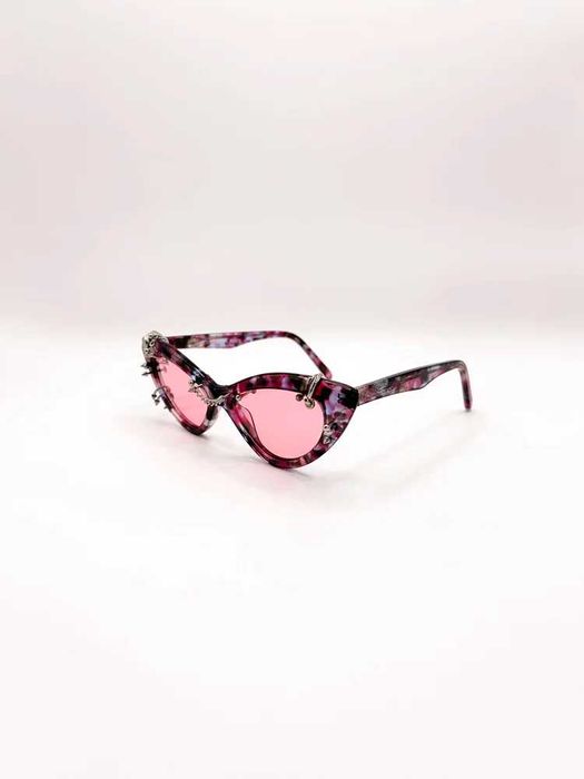 Ochelari de soare piercing Arcus Paris CASSIOPEIA SAKURA Handmade