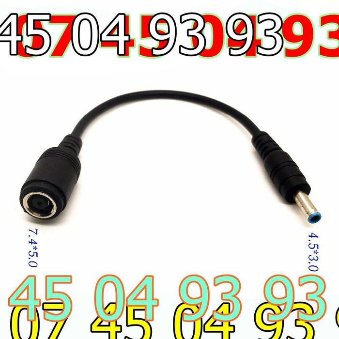 adaptor dell si hp de la mufa 7.4mm la mufa subtire 4.5mm