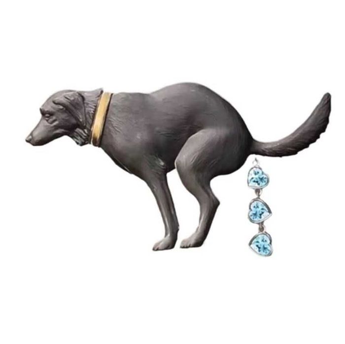 Значок брошь на весёлый подарок всем, кто как-то связан с собаками