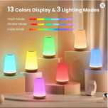 Lampă Veioza noptieră, 13 culori RGB, buton tactil, reîncărcabilă NOUA