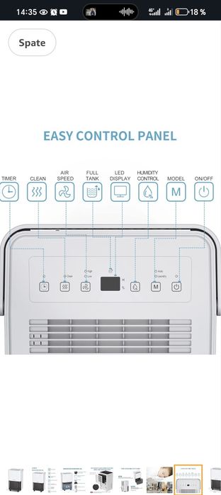 Dezumificator 10l  cu compresor - purificator aer - nou