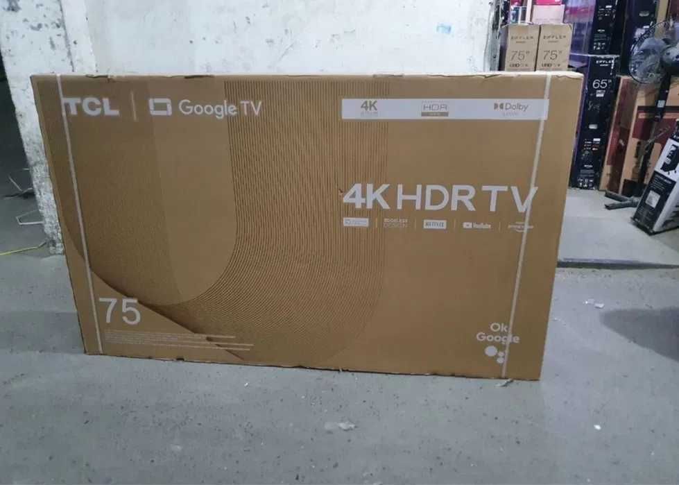 Телевизор tcl 75 V6B 4К Google TV 30% скидка гарантия и установка есть