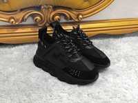 Vand Adidasi Versace Chain Reaction black dama si barbati model unisex