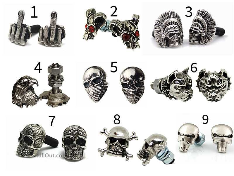 череп ключ за мотор,болтове за номер harley indian suzuki honda yamaha