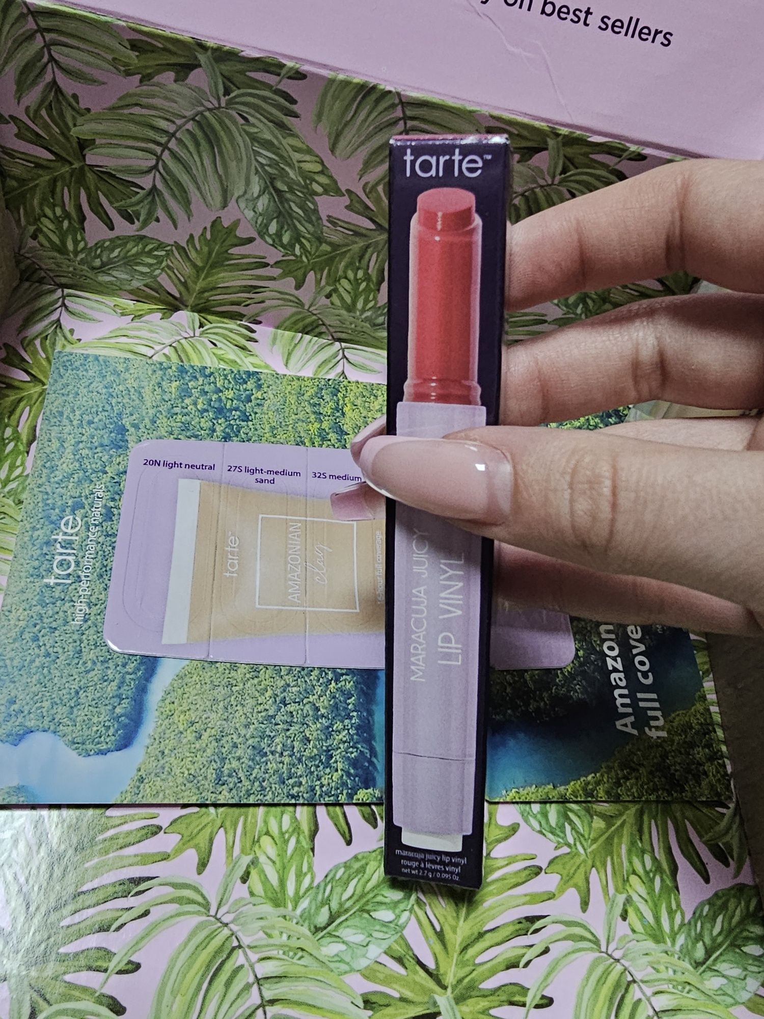 Tarte shape tape и maracuja juicy lip gloss