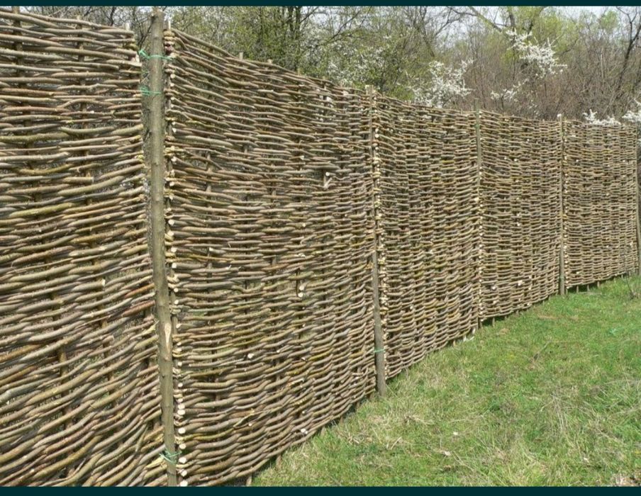 Panouri ornamentale, rustice , de gradina împletite manual