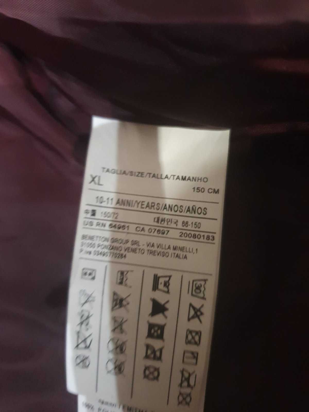 Ново Яке на Benetton 10-11г., 150см с етикет,