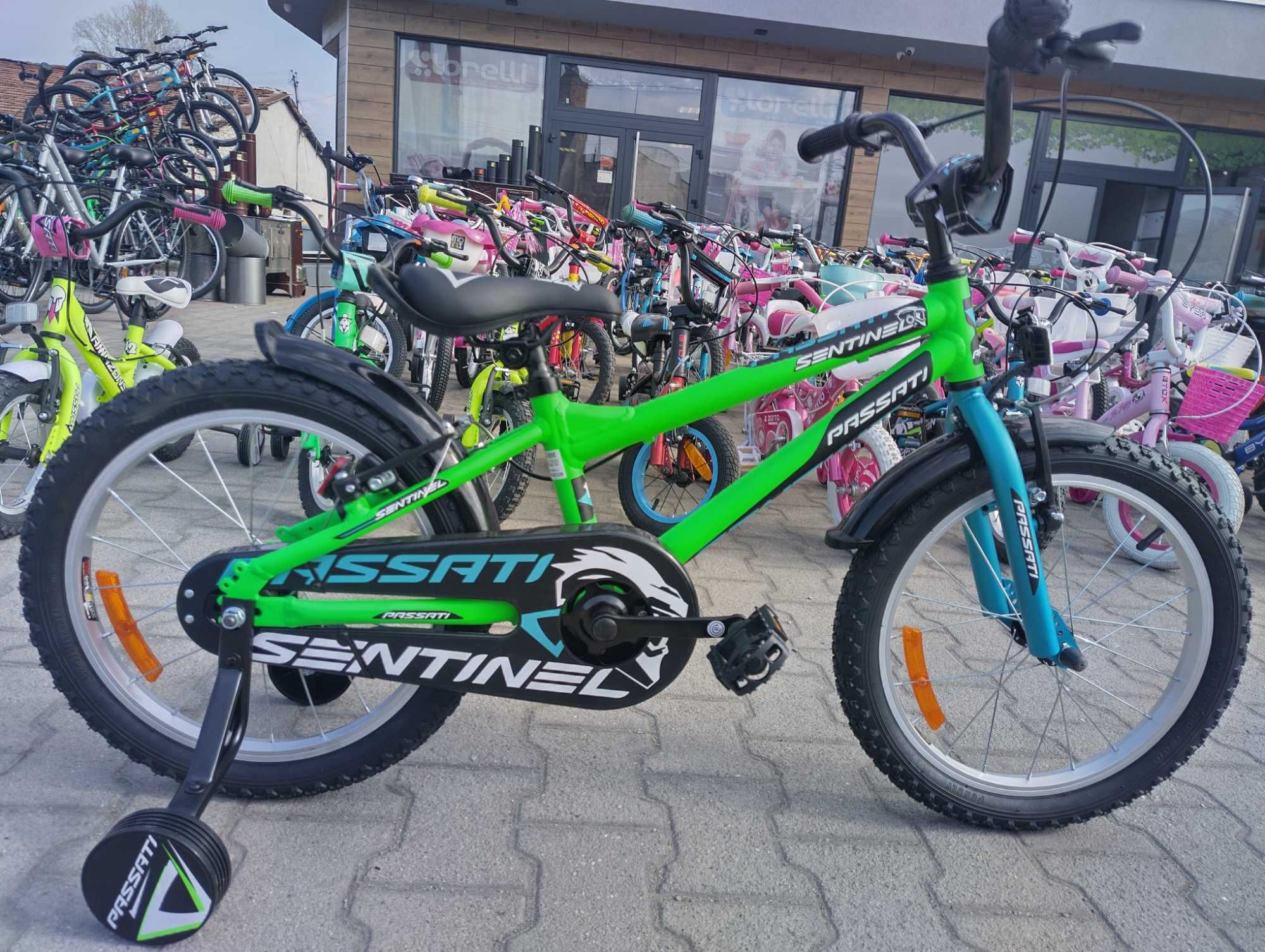 PASSATI Алуминиево детско колело 18" SENTINEL зелен