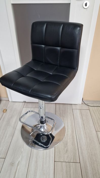 Set scaune negre bar 4 piese