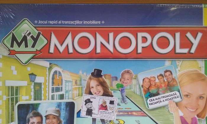 Joc monopoly clasic personalizabil, romana, Hasbro, nou, sigilat