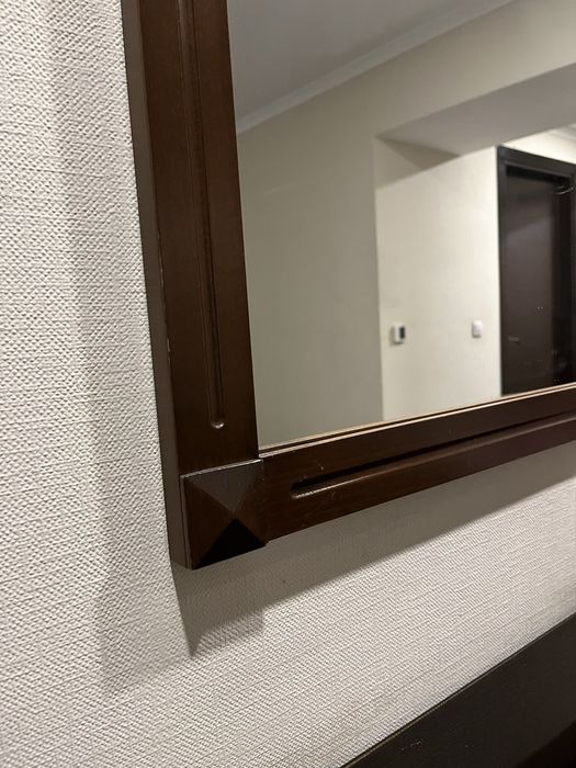 Зелкало с деревянной рамкой 90х70 Турция люкс качество