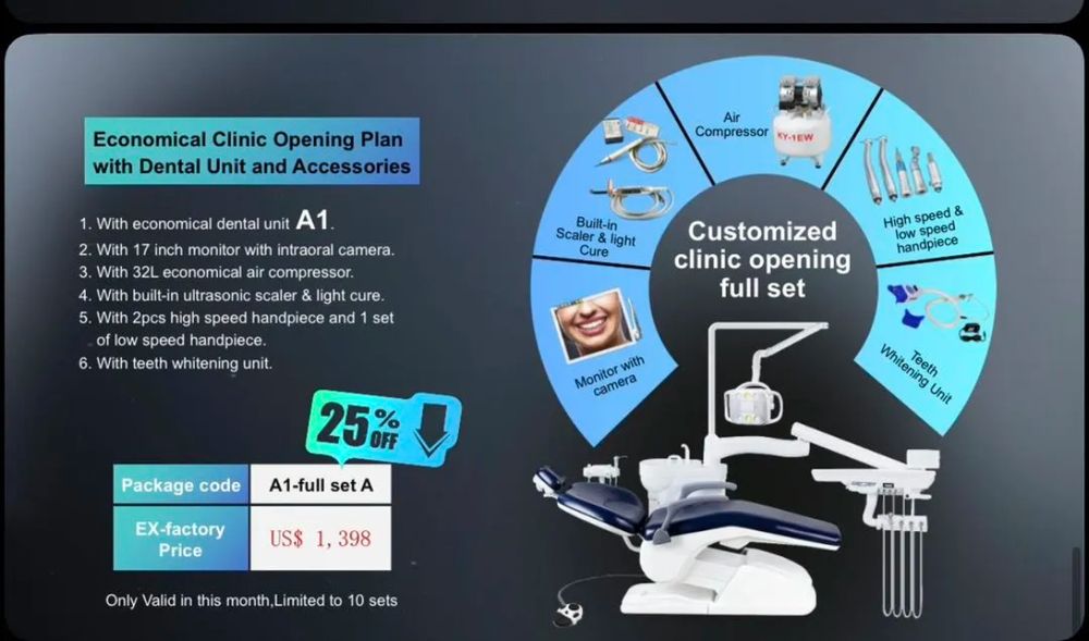 Кресло Стоматология дешевле не существует новые полный наворот