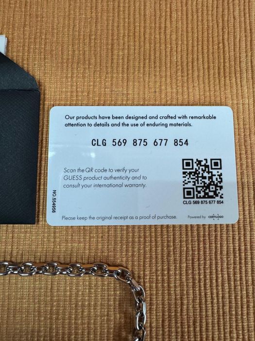 Lant cu pandantiv inox Guess