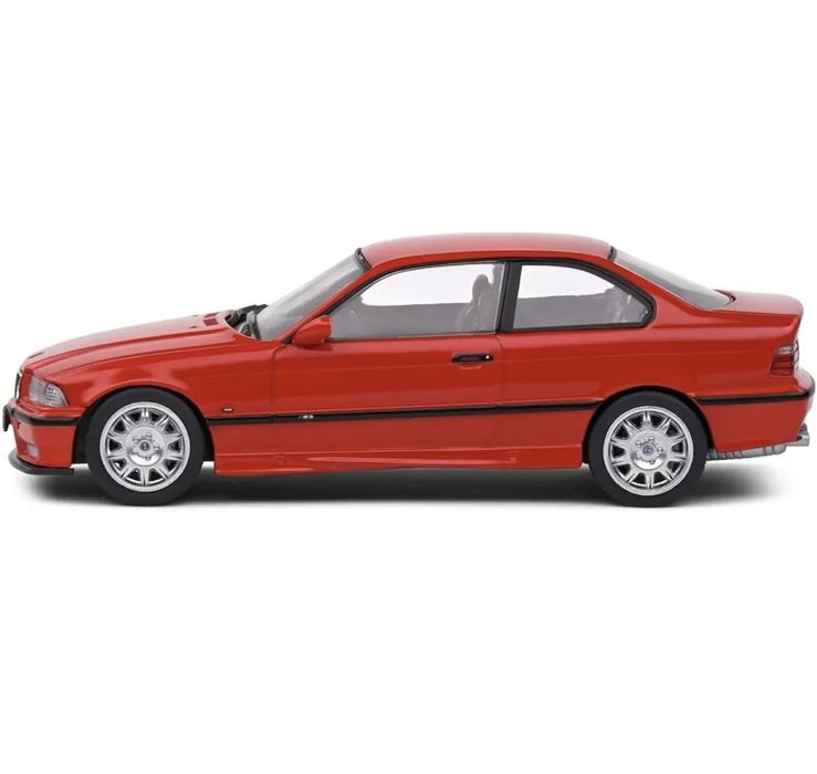 BMW E36 M3 Coupe machetă auto scara 1:43 (10cm) roșu Solido