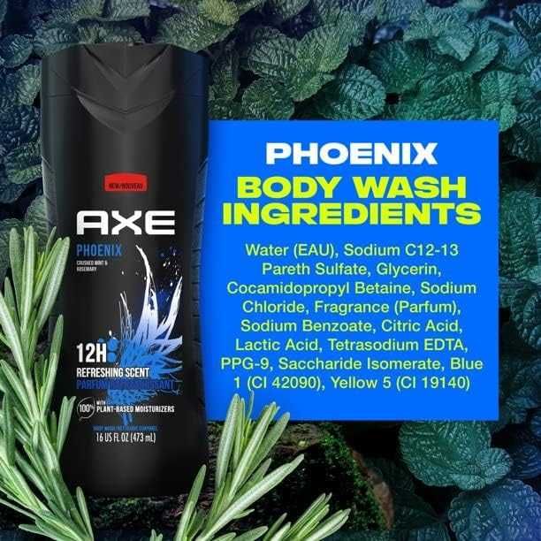 Гель для душа AXE Body Wash Phoenix Mint & Rosemary! Made in USA!