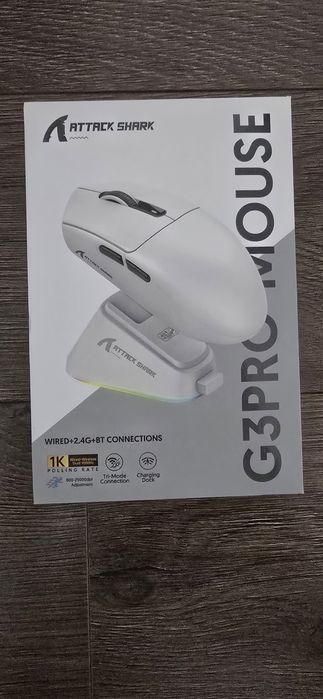Attack Shark G3 Pro - Gaming mouse + Grip Tape