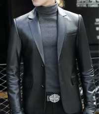 Пиджак кожаный мужской 100% натуральная кожа