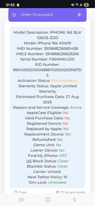 Iphone 16E NOU( neactivat)