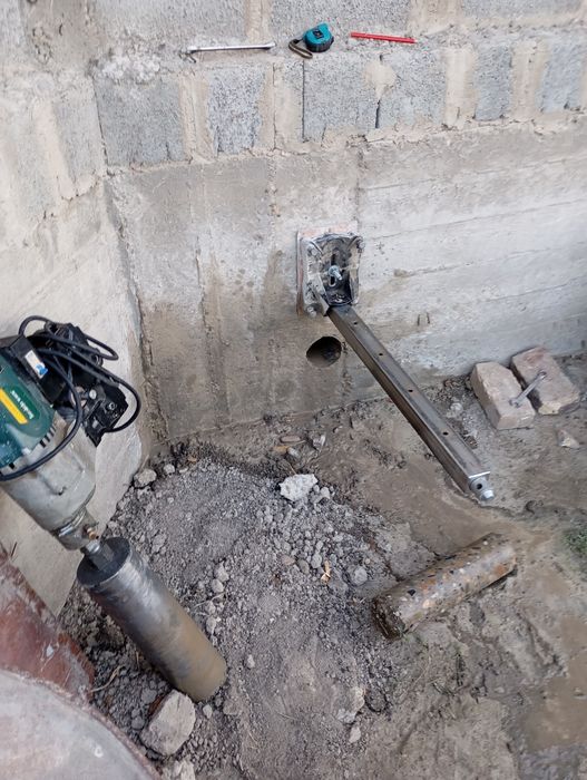 Алмазное бурение.  Beton teshish