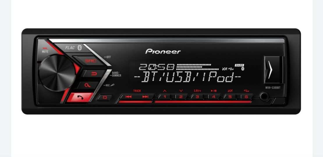 Авто плеър радио музика за кола Пайнер Pioneer USB AUX Bluetooth