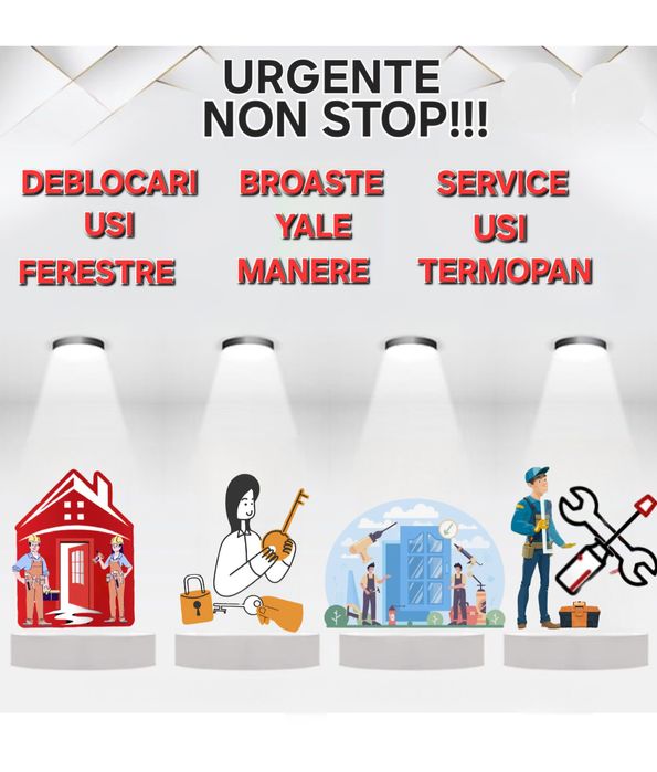 REPARATII USI/Deblocari usi/Termopane/Lacatus usi/Remedieri termopane