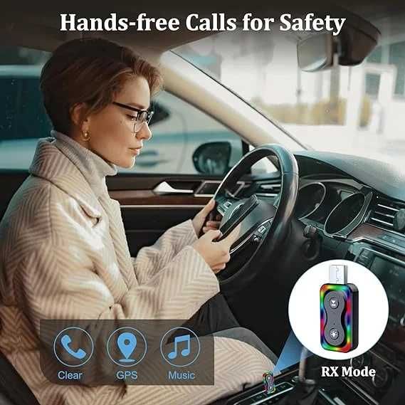 Адаптер Q1 Bluetooth 5.3 USB Bluetooth Aux приемник А3647