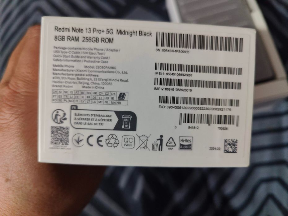 Redmi Note 13 pro plus 5G 256/8