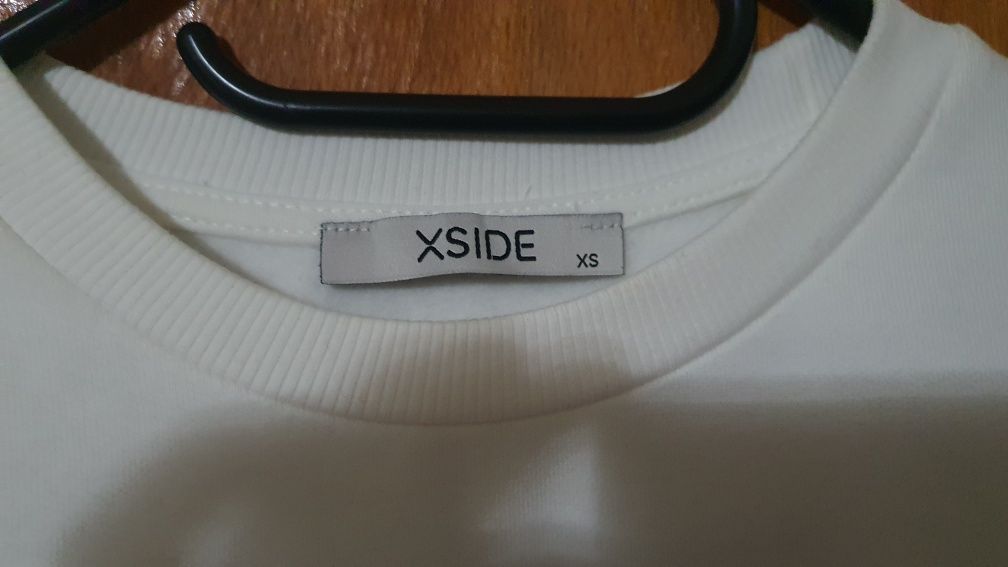 Hanorac alb, gros, XSide LCW, 69% bumbac