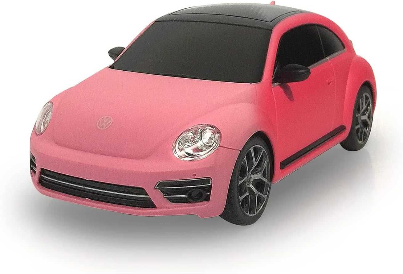 Розова кола с дистанционно Бийтъл VW Beetle 1:24 с промяна на цвета