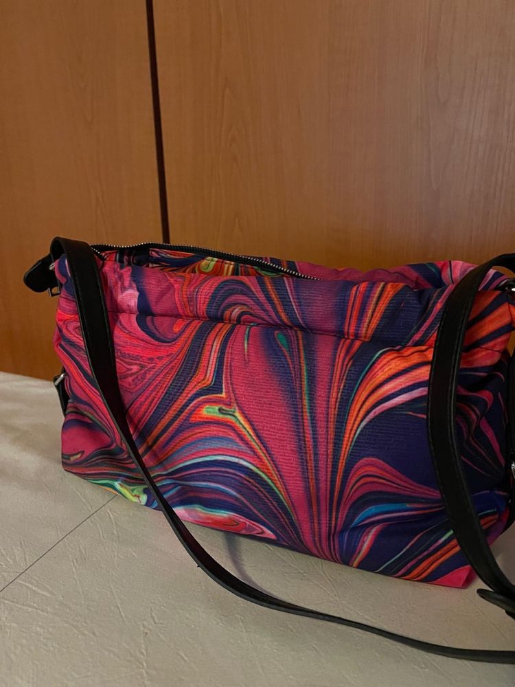 Geanta desigual multicolora