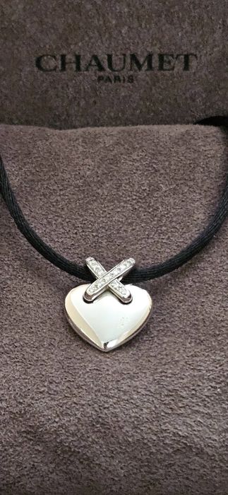 Бренд CHAUMET LIENS оригинал золотая подвеска 750 пробы с бриллиантами