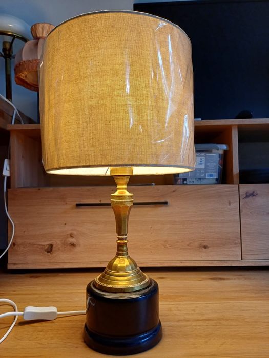 Accesoriu decorațiune lumina vintage colectie alama lemn Anglia 1930