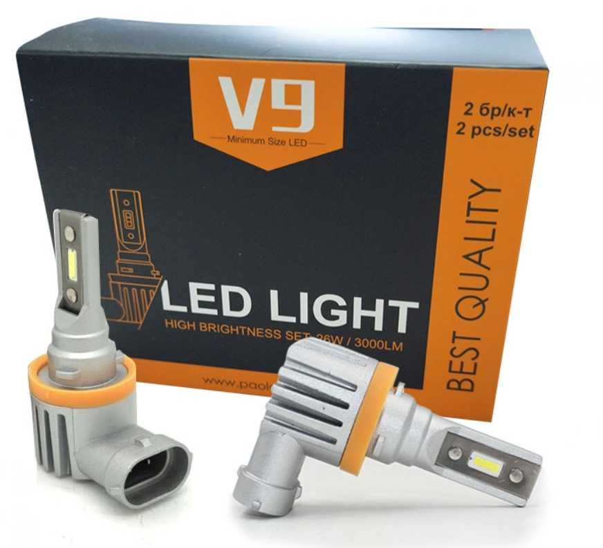 LED крушки H8/H11, 1500 lm, 12V-24V, без вентилатор