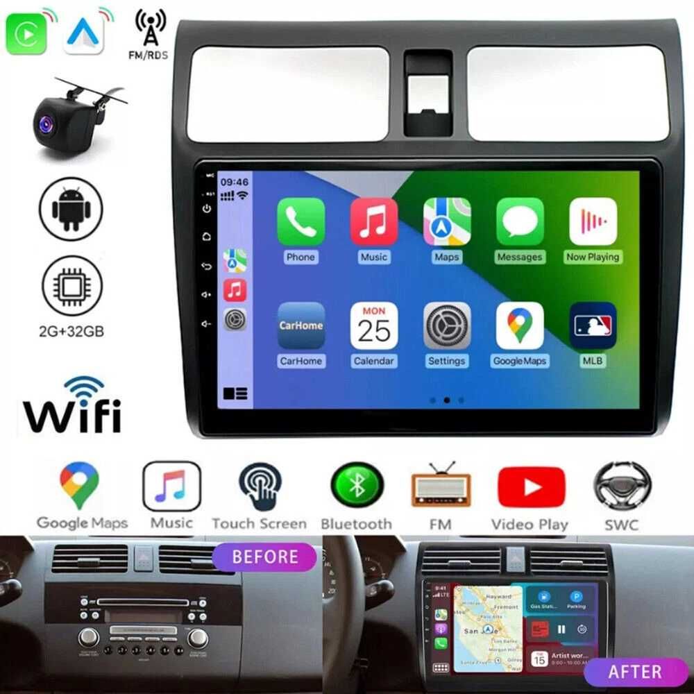 Мултимедия за Suzuki Swift Android Навигация Двоен дин плеър екран